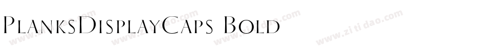 PlanksDisplayCaps Bold字体转换